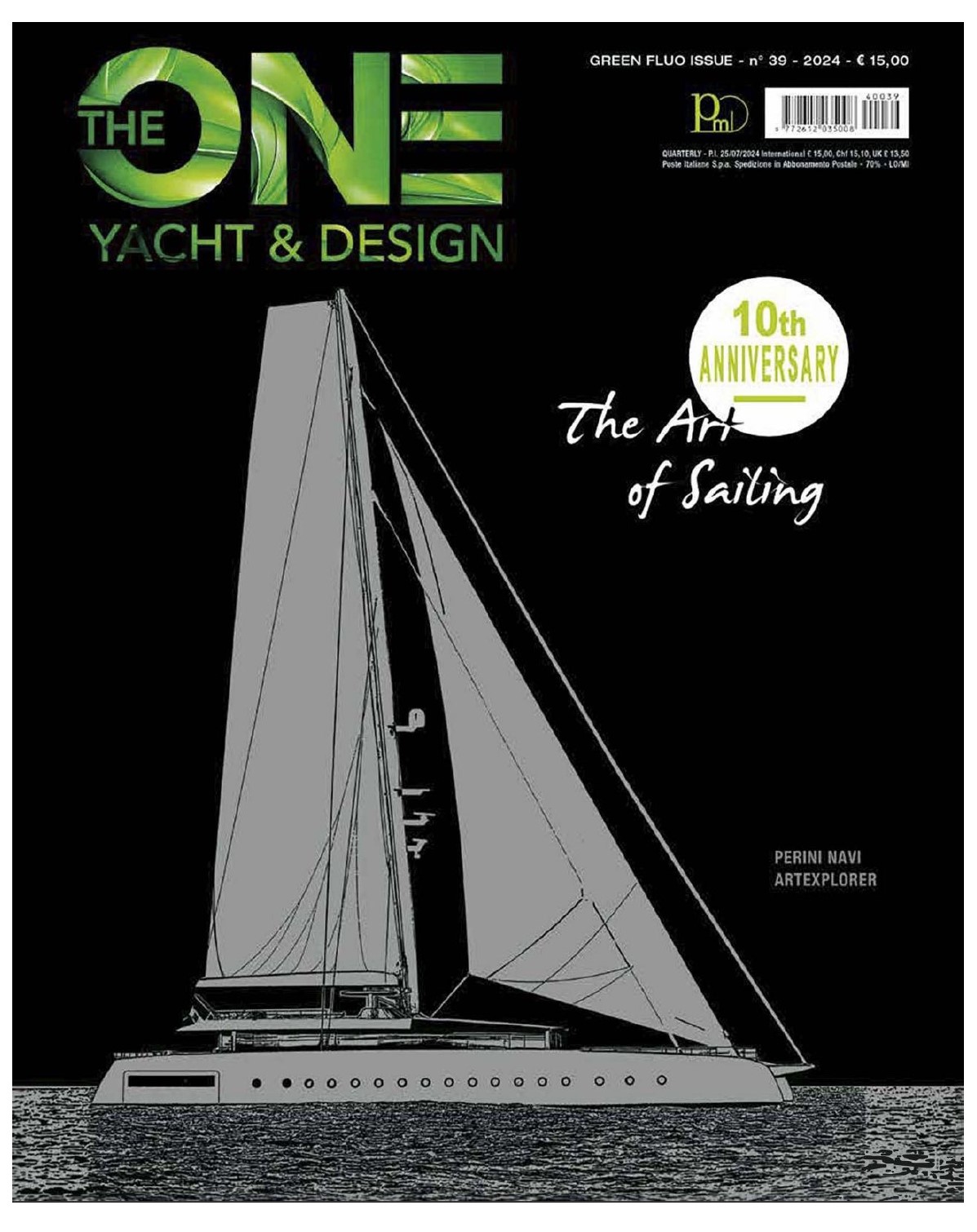 THE ONE Yacht & Design, GREEN FLUO ISSUE n. 39 